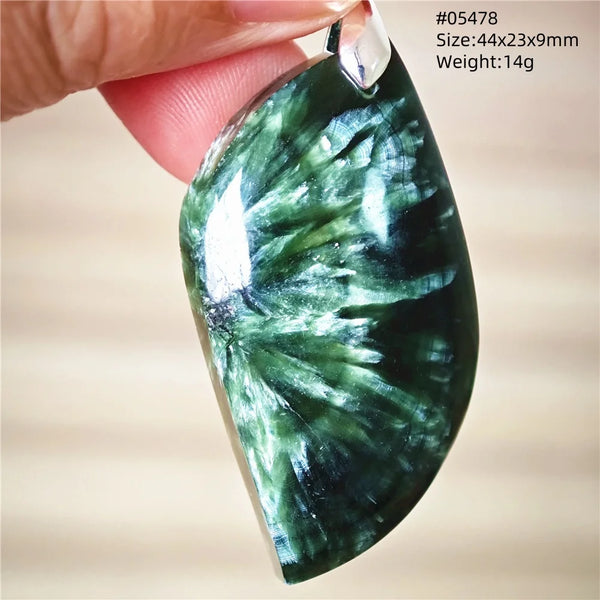 Green Seraphinite Pendant-ToShay.org
