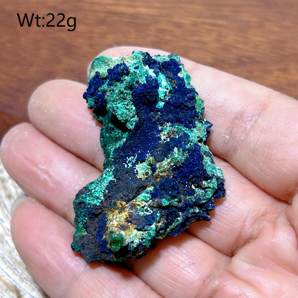 Blue Chrysocolla with Azurite Stone-ToShay.org