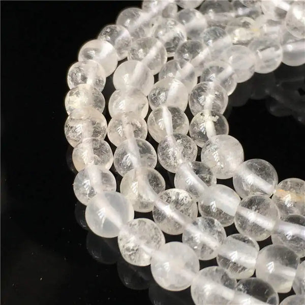 Clear Rock Crystal Bead Mala-ToShay.org