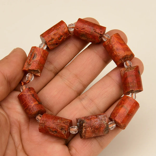 Red Orange Coral Beads-ToShay.org