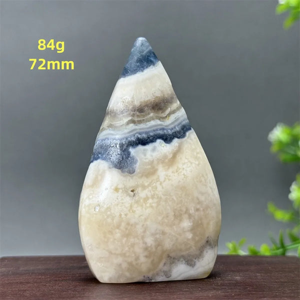 White Fluorite Agate Flame-ToShay.org