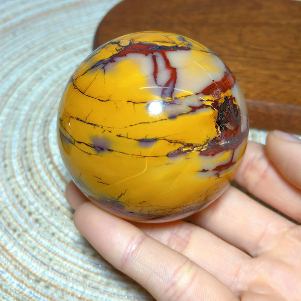 Yellow Mookaite Ball-ToShay.org