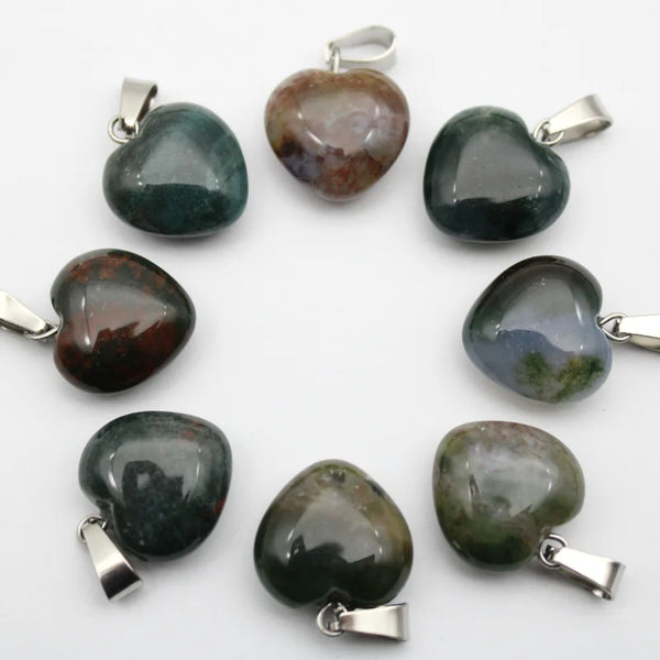 Mixed Quartz Agate Hearts-ToShay.org