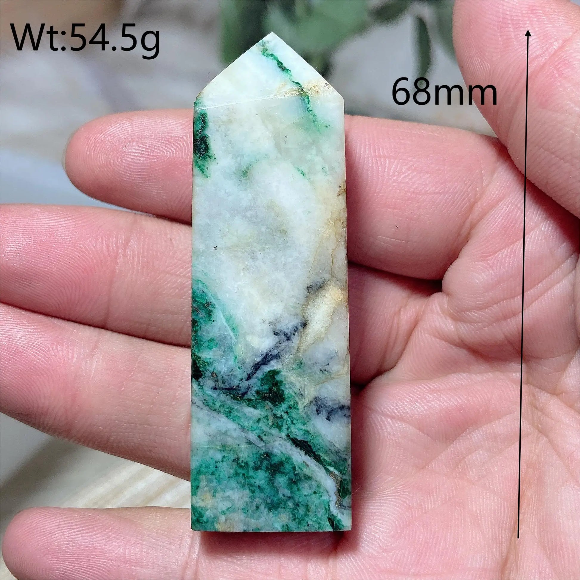 Blue Dioptase Pyrite Tower-ToShay.org