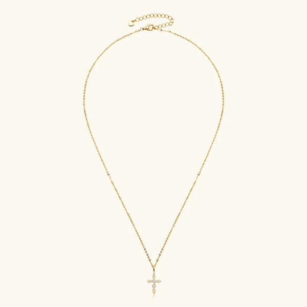 Gold Diamond Cross Pendant-ToShay.org
