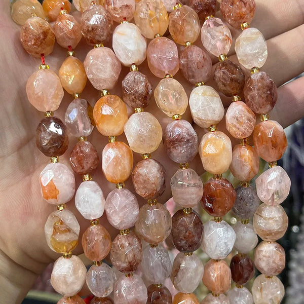 Red Gum Flower Crystal Beads-ToShay.org