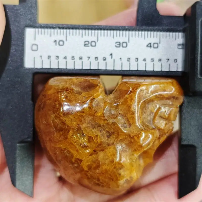 Yellow Fire Quartz Skull-ToShay.org