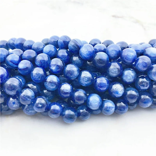 Blue Kyanite Bead Bracelet-ToShay.org