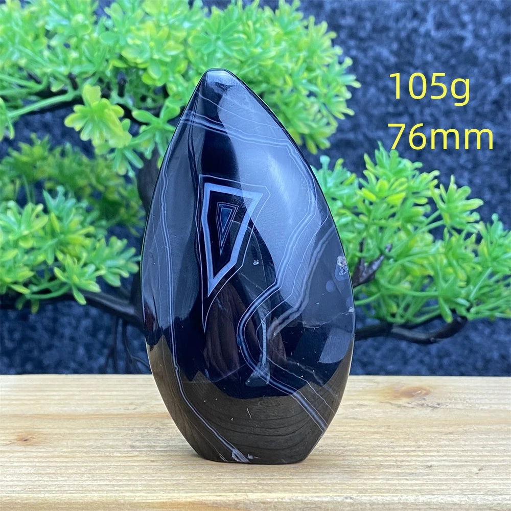 Black Silk Stripe Agate-ToShay.org