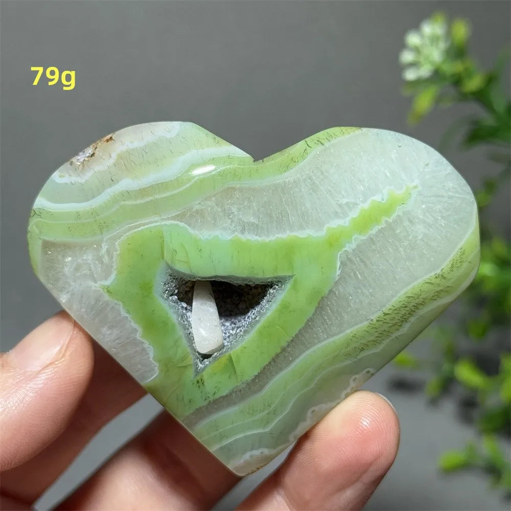 Green Agate Heart-ToShay.org