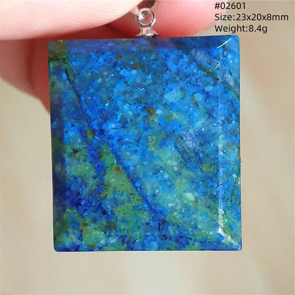 Blue Azulite Malachite Pendant-ToShay.org