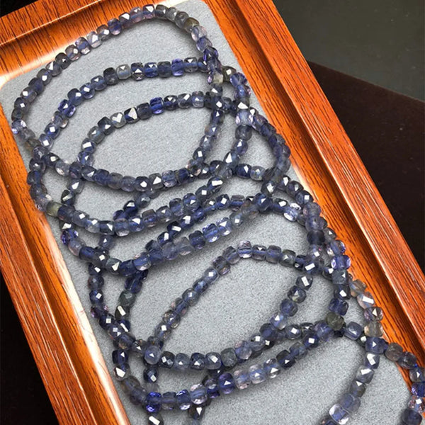 Blue Cordierite Lolite Bracelet-ToShay.org