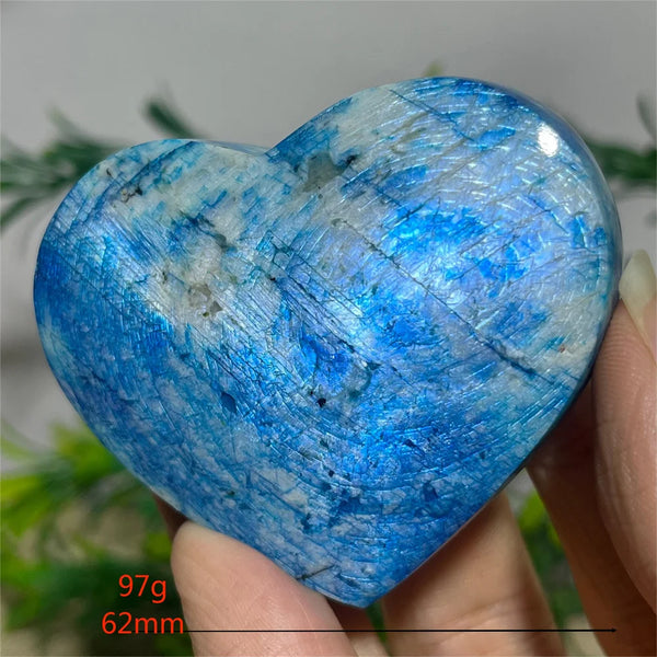 Blue Flash Moonstone Heart-ToShay.org