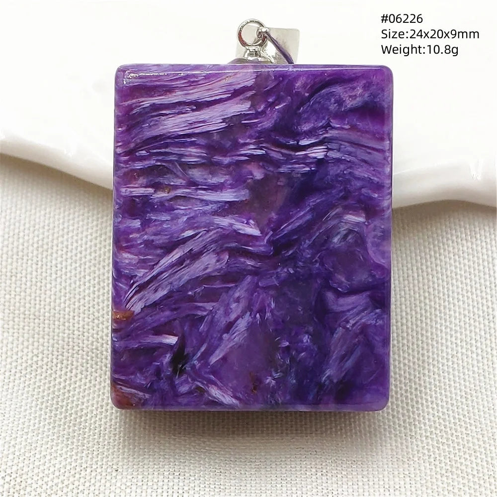 Purple Charoite Pendant-ToShay.org