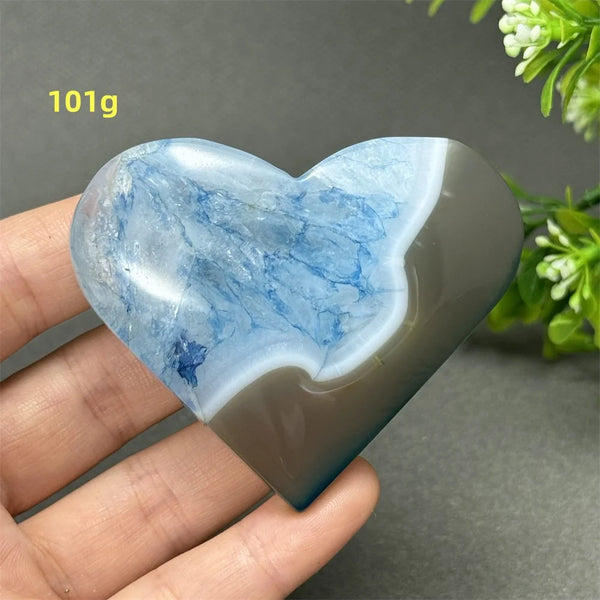 Blue Agate Heart-ToShay.org