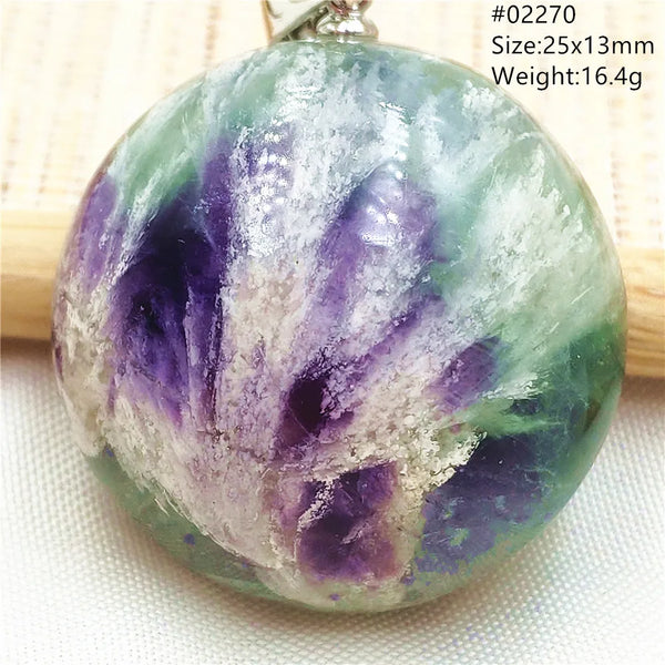 Green Feather Fluorite Pendant-ToShay.org