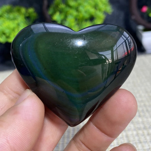 Rainbow Obsidian Heart-ToShay.org