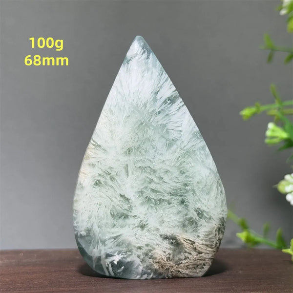 Green Feather Fluorite Torch-ToShay.org