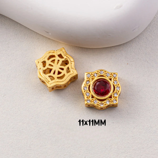 Gold Ruby Beads-ToShay.org