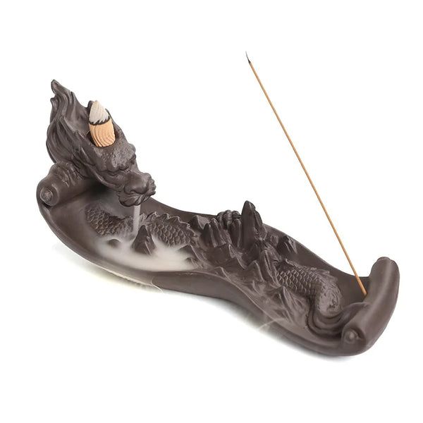 Dragon Clay Incense Burner-ToShay.org