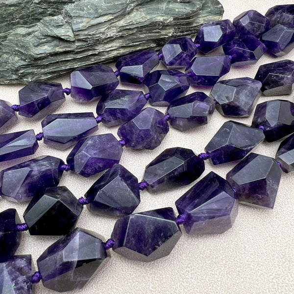 Purple Amethyst Nugget Beads-ToShay.org