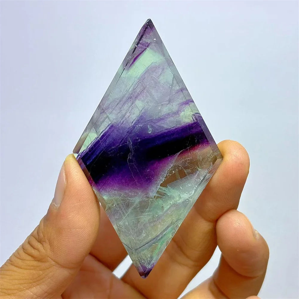 Rainbow Fluorite Rhombus-ToShay.org