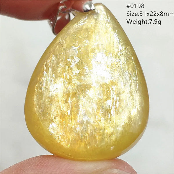 Gold Lepidolite Flash Pendant-ToShay.org