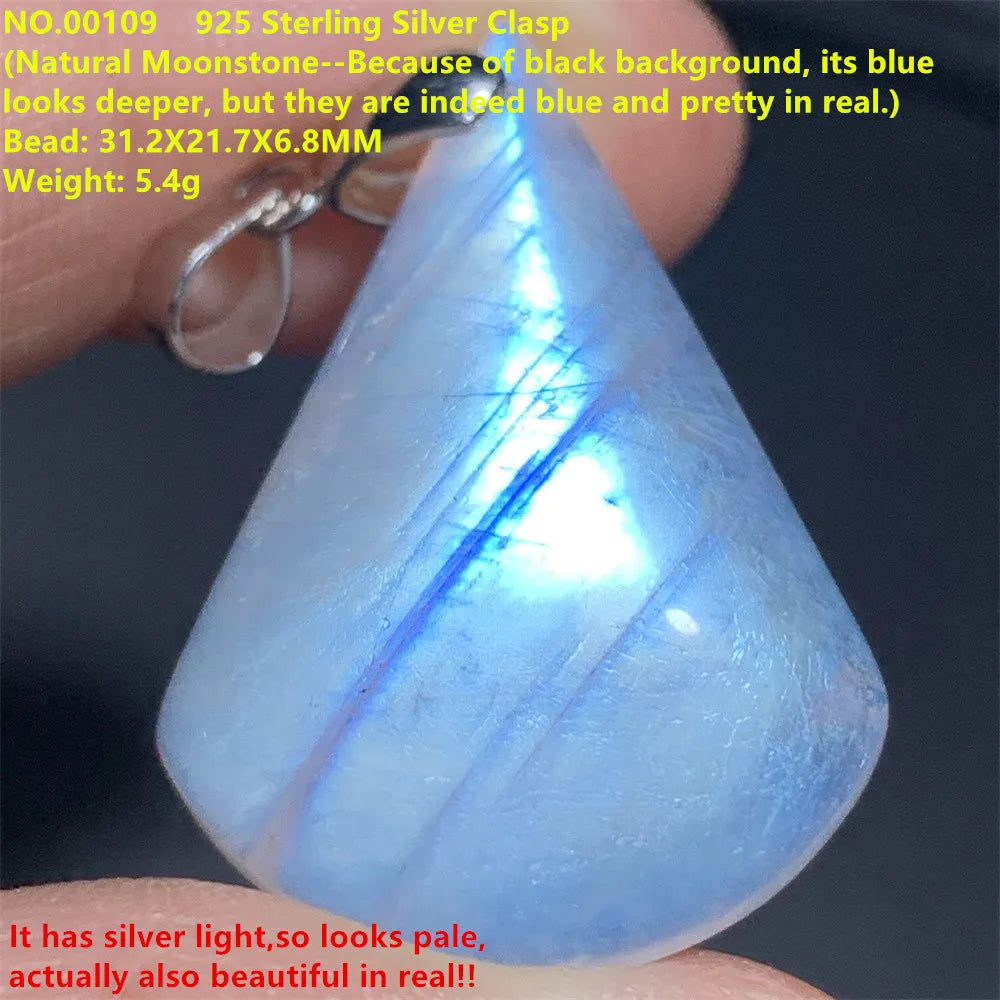 Blue Light Moonstone Pendants-ToShay.org