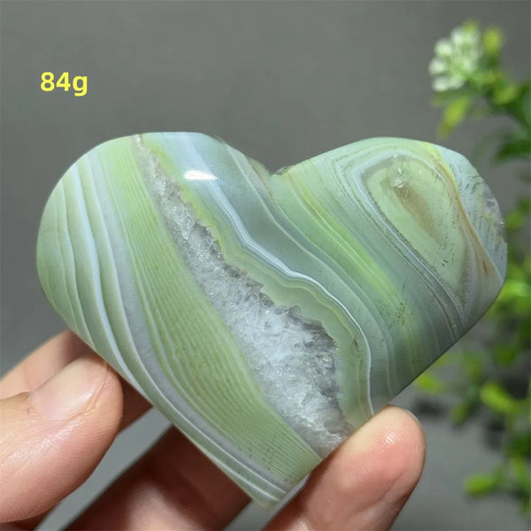 Green Agate Heart-ToShay.org