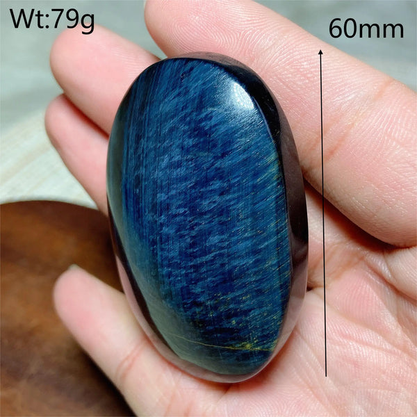 Blue Tiger Eye Palm Stone-ToShay.org
