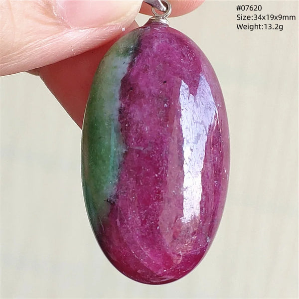 Red Ruby Zoisite Pendant-ToShay.org