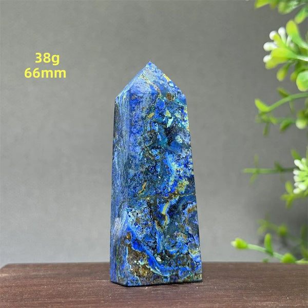 Blue Azurite Wand-ToShay.org