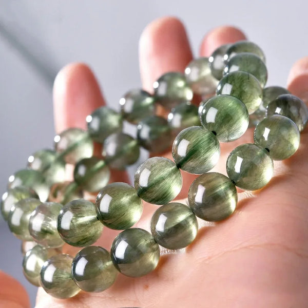 Green Rutilated Quartz Bracelet-ToShay.org