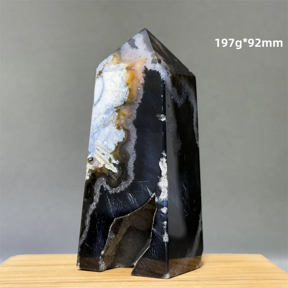 Blue Striped Agate Tower-ToShay.org