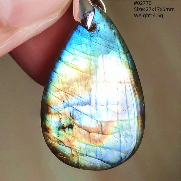 Blue Light Labradorite Pendant-ToShay.org
