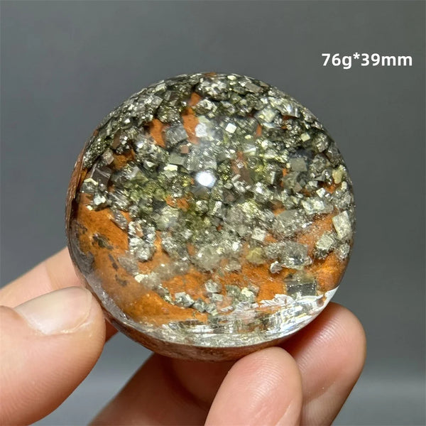 Yellow Chalcopyrite Crystal Ball-ToShay.org