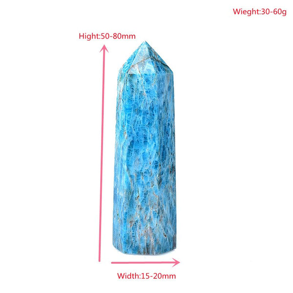 Blue Apatite Crystal Point-ToShay.org