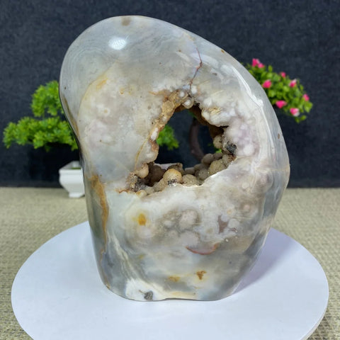 Pink Amethyst Agate Geode-ToShay.org