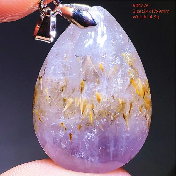 Purple Red Auralite Pendant-ToShay.org