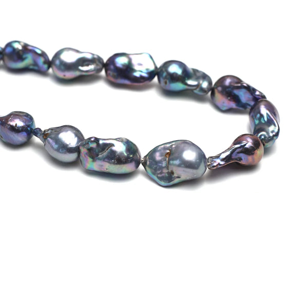 Blue Purple Pearl Beads-ToShay.org