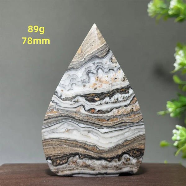 Grey Striped Agate Torch-ToShay.org