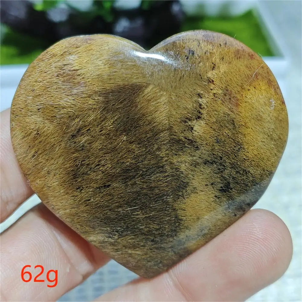 Black Hair Agate Heart-ToShay.org