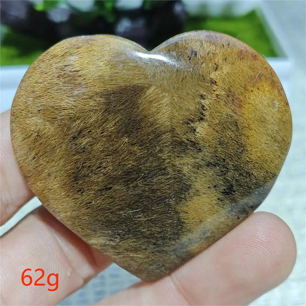 Black Hair Agate Heart-ToShay.org