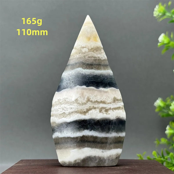 White Fluorite Agate Flame-ToShay.org