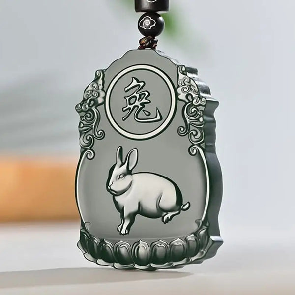 Black Jade Zodiac Pendant-ToShay.org