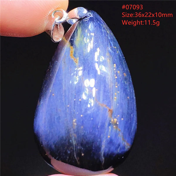 Blue Pietersite Chatoyant Pendant-ToShay.org