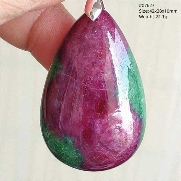 Red Ruby Zoisite Pendant-ToShay.org