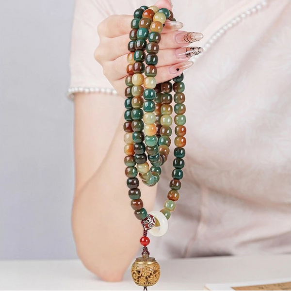 Green Bodhi Prayer Beads-ToShay.org
