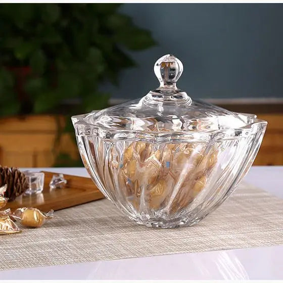Crystal Glass Candy Jar-ToShay.org