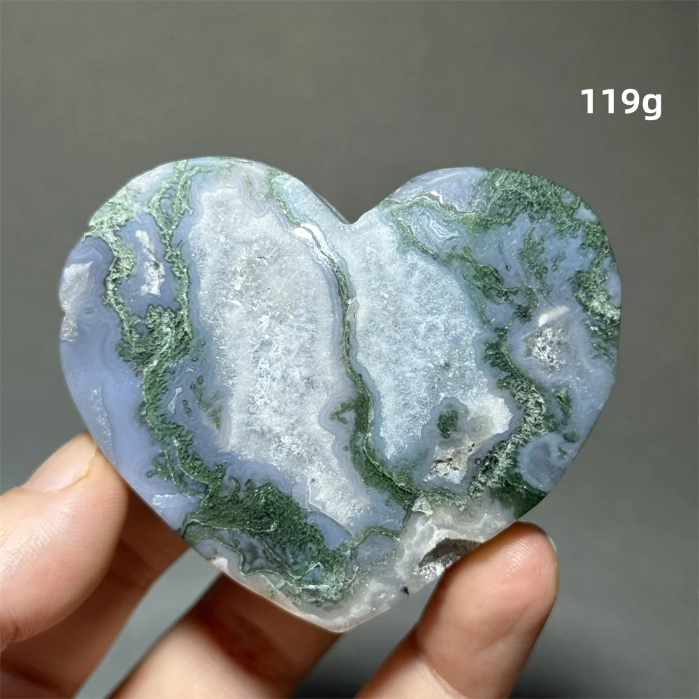 Green Moss Agate Heart-ToShay.org